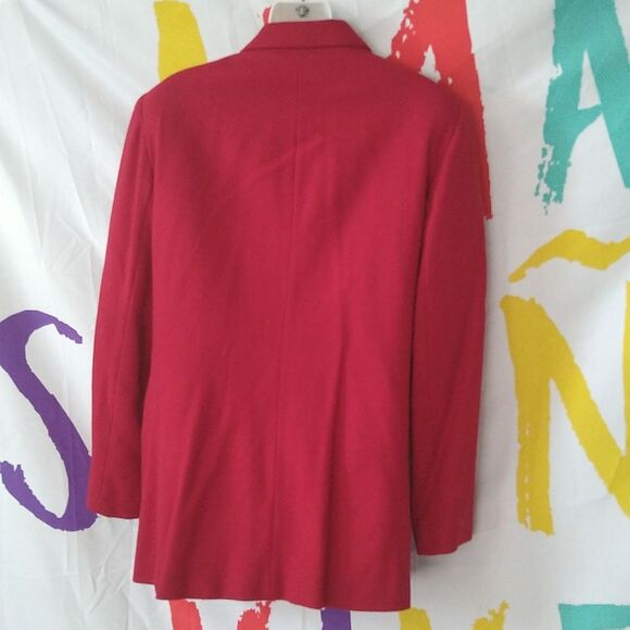 Vintage Blood Red Blazer - Picture 8 of 9